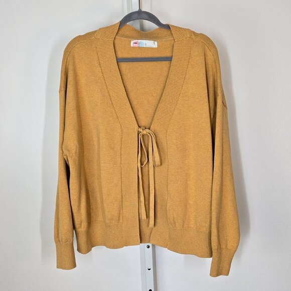 FREE PEOPLE WOMEN'S solar cardigan sweater set gold heather Size M NEW - Picture 7 of 12
